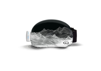 Digital mountains white grey | Brillenschutz SOGGLE