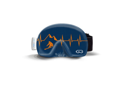 Heartbeat skier blue orange | Brillenschutz SOGGLE